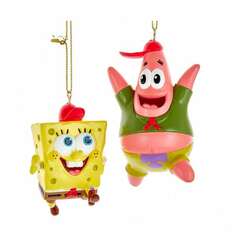 Item 107107 Kamp Koral Spongebob/Patrick Ornament
