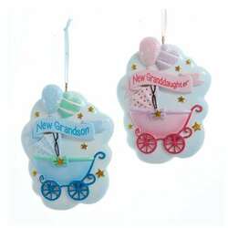 Item 107118 Granchild Baby Stroller Ornament