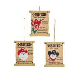Item 107144 Wanted Poster Ornament