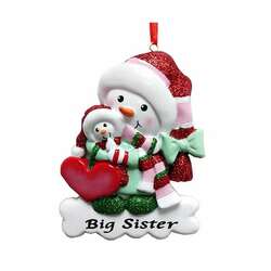 Item 107174 Big Sister Snowman Ornament
