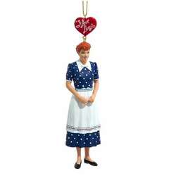 Item 107196 I Love Lucy In Blue Polka Dot Dress Ornament