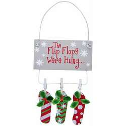 Item 108099 The Flip Flops Were Hung Sign Ornament