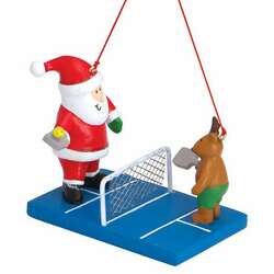 Thumbnail Santa Playing Pickleball With Friends Ornament