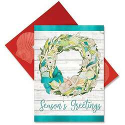Item 108121 Costal Wreath Christmas Cards