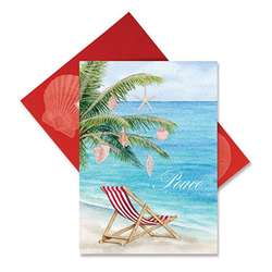 Item 108124 thumbnail Palm Shell Tree Christmas Cards