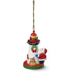 Item 108167 Santa With Lighthouse Ornament