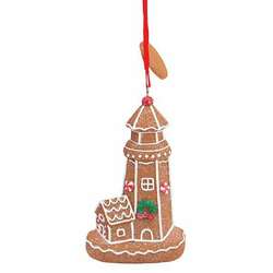 Item 108197 Gingerbread Lighthouse Ornament