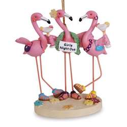Item 108226 Girls Night Out Flamingo Ornament