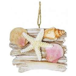 Item 108248 Driftwood/Shells Ornament - Myrtle Beach