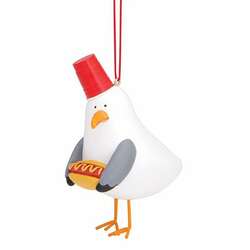 Item 108329 Seagull With Hot Dog Ornament