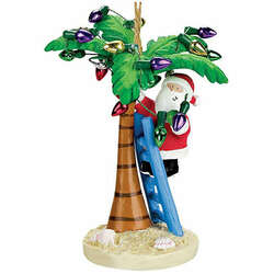 Item 108334 thumbnail Santa Decorating Palm Tree Ornament