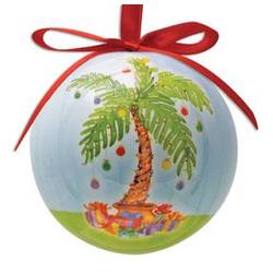 Item 108577 Myrtle Beach Palm Tree Ball Ornament