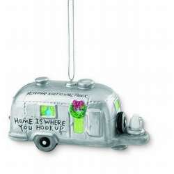 Item 108791 thumbnail Silver Airstream Camper Ornament - Outer Banks