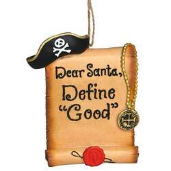 Item 108829 Pirate Define Good Sign Ornament