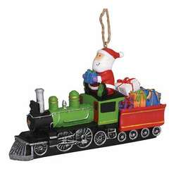 Item 108904 thumbnail Santa On Train Ornament