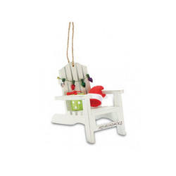 Item 108921 Myrtle Beach Adirondack Chair With Gift & Lifts Ornament