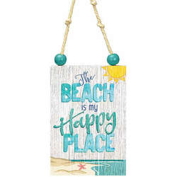 Item 109112 The Beach Is My Happy Place Sign Ornament