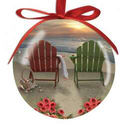 Item 109192 thumbnail Myrtle Beach Adirondack Chairs Ball Ornament