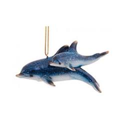 Item 109449 Myrtle Beach Dolphin With Baby Ornament