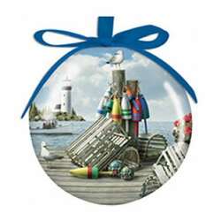 Item 109485 Dockside Ball Ornament - Outer Banks