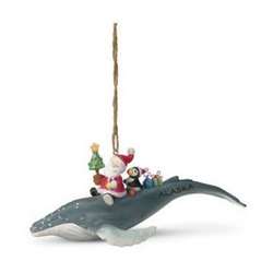 Item 109900 Santa Humpback Ornament - Outer Banks
