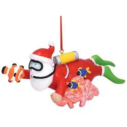 Item 109992 Scuba Diving Santa Ornament