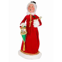 Item 113344 Red Velvet Mrs. Claus With Candy Container