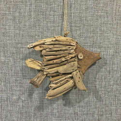 Item 115064 Driftwood Angelfish Ornament