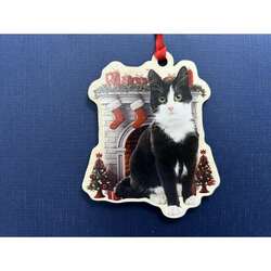 Item 117018 thumbnail Black And White Cat Ornament