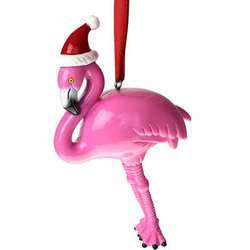 Item 118012 Myrtle Beach Flamingo With Hat Ornament