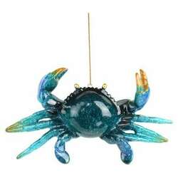 Item 118212 Crab Aqua Green Ornament - Myrtle Beach