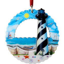 Item 118257 thumbnail Black Stripe Lighthouse Ornament - Outer Banks