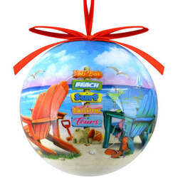 Item 118403 thumbnail Beach Chair Ball Ornament - Virginia Beach