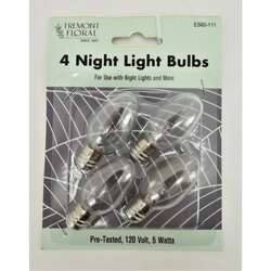 Item 122099 Night Light Bulb 4pc