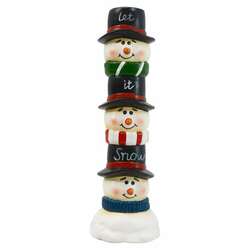 Item 127088 thumbnail Let It Snow 3 Stack Of Snowmen Heads