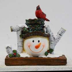 Item 127102 Birch Joy With Snowman Head