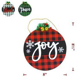 Item 127144 thumbnail Christmas Checkered Ornament Sign