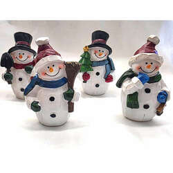 Item 127308 Poly Christmas Snowman Figure