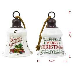 Item 127351 Christmas Metal Bell With Saying