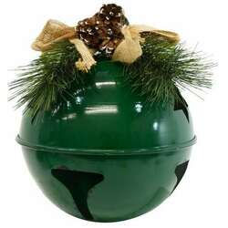 Item 127374 Green Metal Christmas Bell