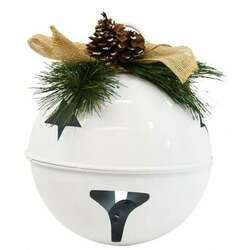 Item 127379 White Metal Christmas Bell