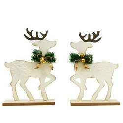 Item 127420 thumbnail Christmas Metal Deer On Stand