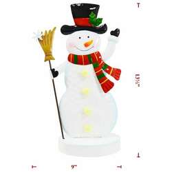 Item 127482 thumbnail Metal Snowman On Base