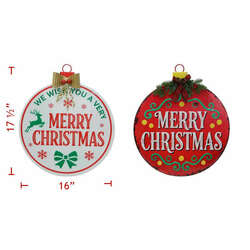 Item 127515 thumbnail Metal Hanging Merry Christmas Bell