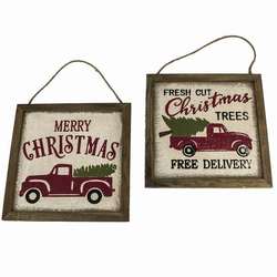 Item 128106 Pickup Truck With Tree Sign