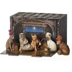 Item 134008 thumbnail Cat Pageant Creche Printed Box Purfect Pageant Nativity