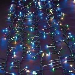 Item 134093 500 LED USB Light Set With Green Wire and Multicolor Bulbs