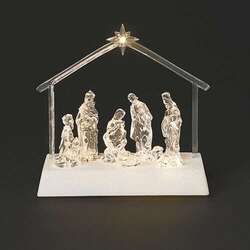 Item 134100 LED Nativity Under Star