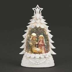 Item 134150 thumbnail Lighted Holy Family Shimmer Tree