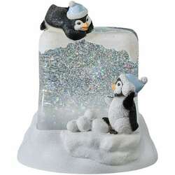 Item 134169 thumbnail Lighted Swirl Penguins On Cube
